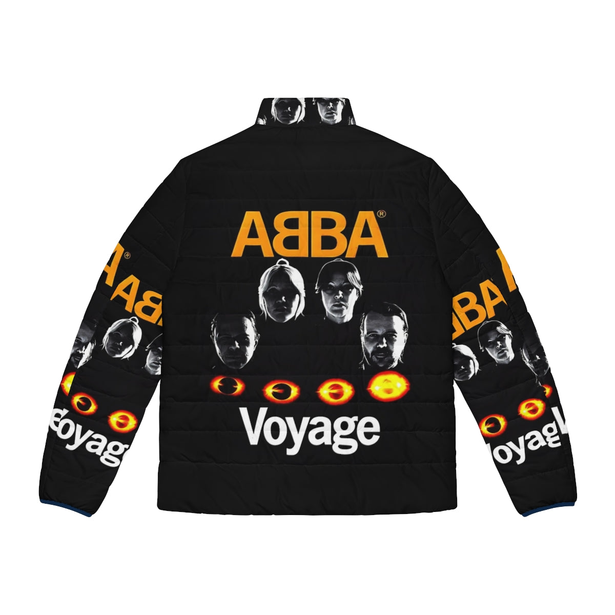 Abba Puffer Jacket 2 - 70s inspired disco fashion for Mamma Mia fans - Back