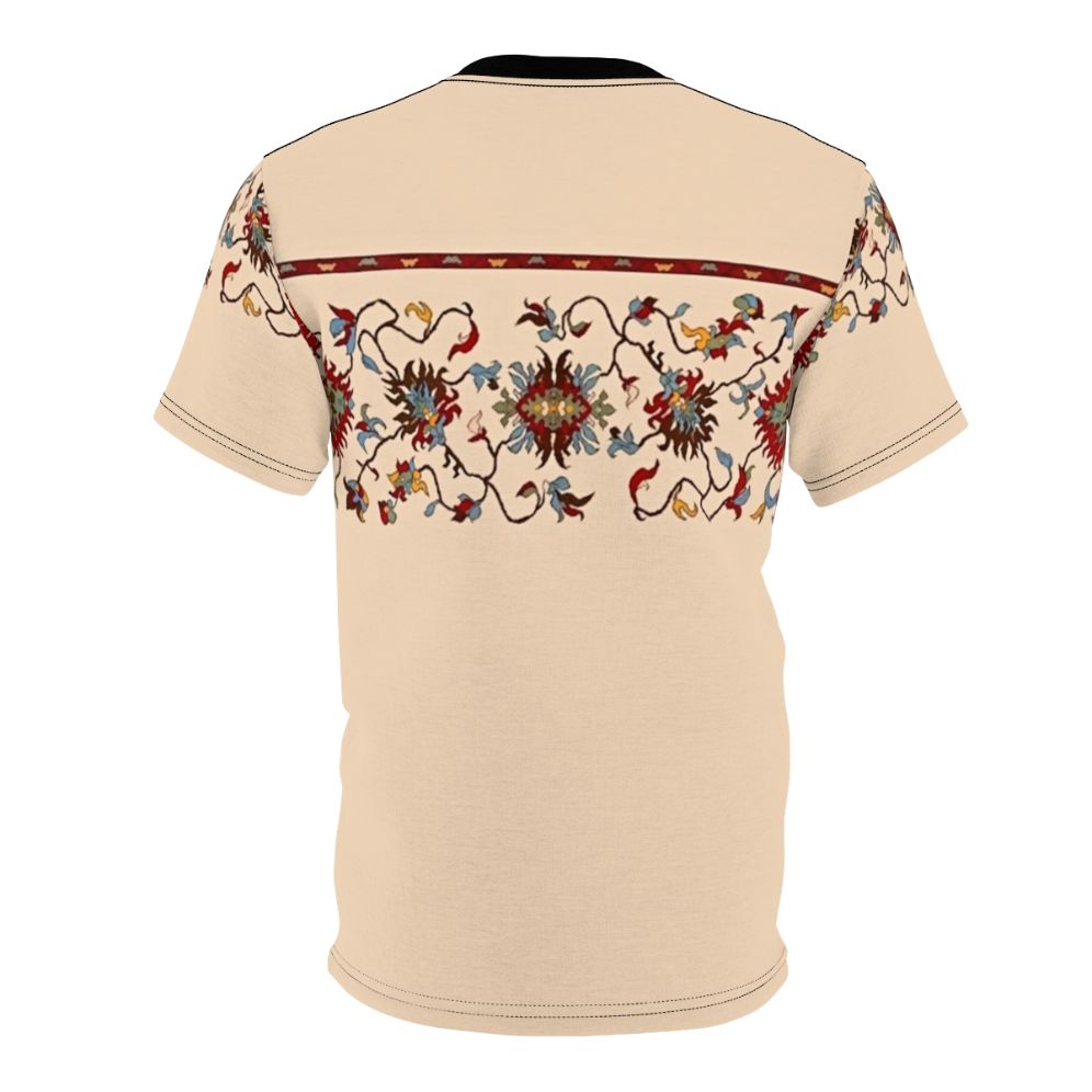 Vibrant t-shirt featuring traditional Armenian art and patterns - Back