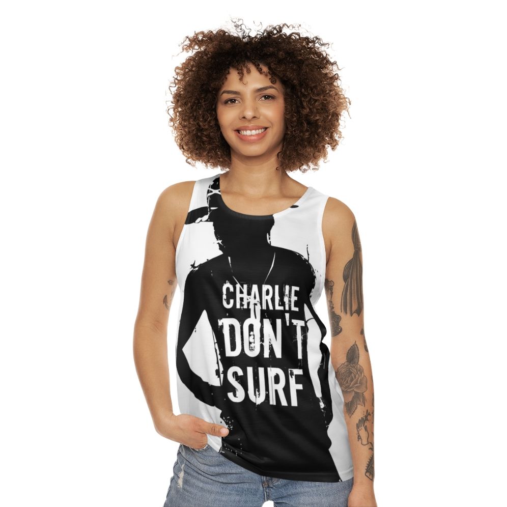 Charlie Don't Surf Unisex Military Tank Top - women