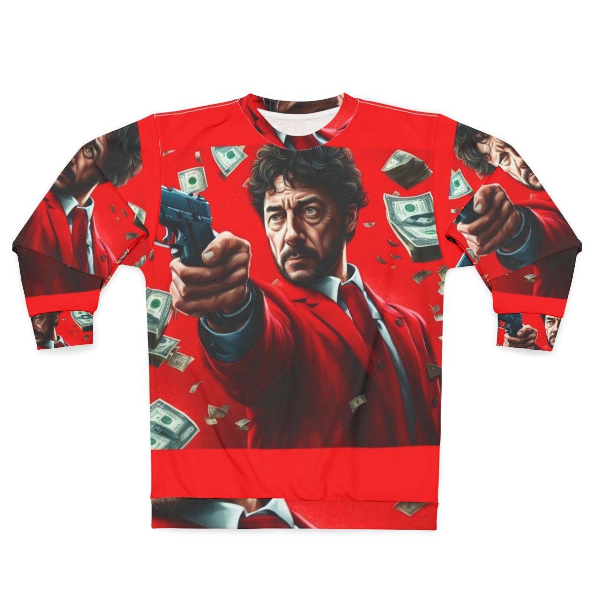 Money Heist Red Suit Sweatshirt