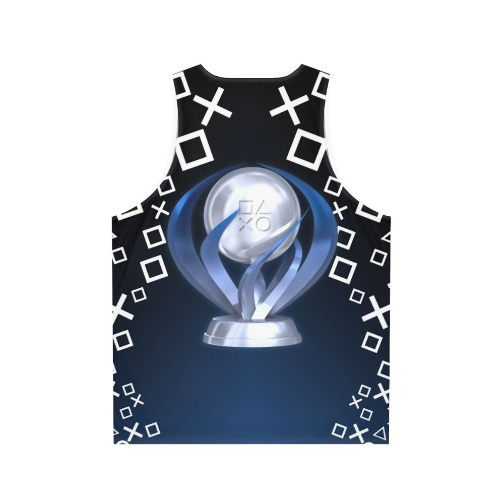 Platinum Trophy Unisex Gaming Tank Top - Back