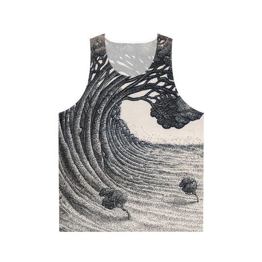 Eco-Friendly Unisex Tree Wave Tank Top