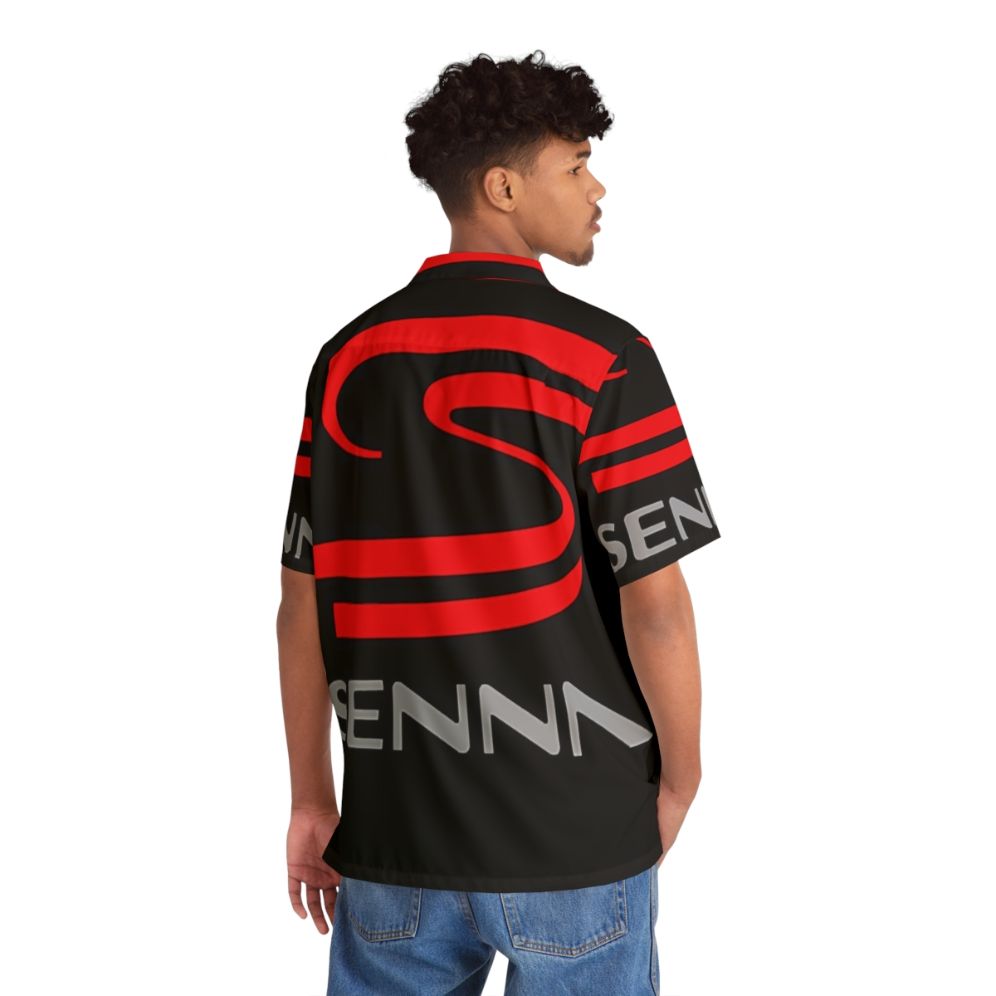 Ayrton Senna Formula 1 Hawaiian Shirt - People Back