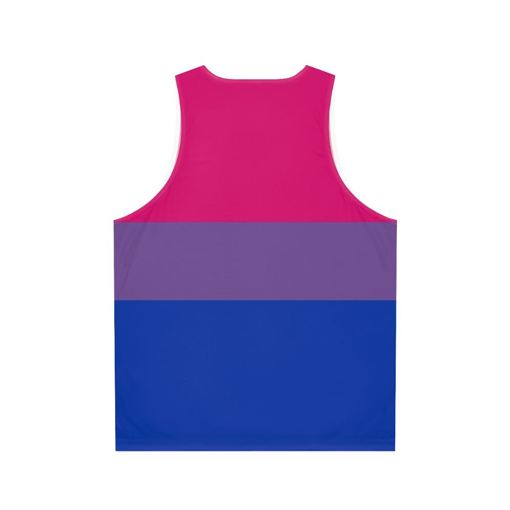 Bisexual pride flag unisex tank top - Back