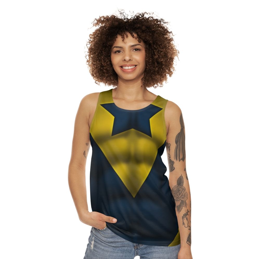 Booster Gold Superhero Art Unisex Tank Top - women