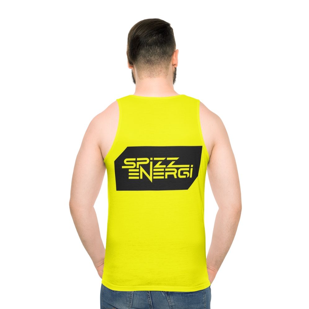 Spizzenergi Unisex Tank Top - men back