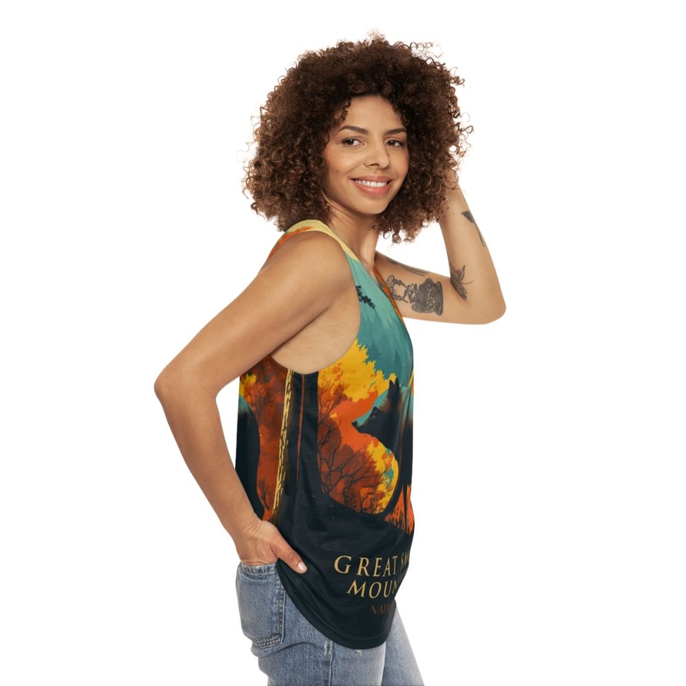 Great Smoky Mountains Unisex Tank Top - women side