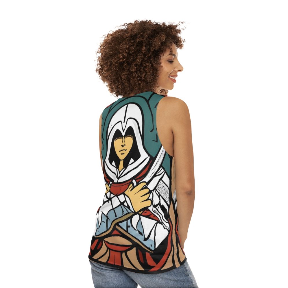 Assassin's Creed Ezio Auditore Unisex Tank Top - women back