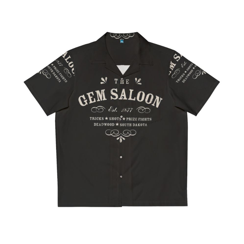 The Gem Saloon Deadwood Western-Inspired Hawaiian Shirt