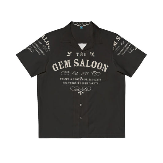 The Gem Saloon Deadwood Western-Inspired Hawaiian Shirt