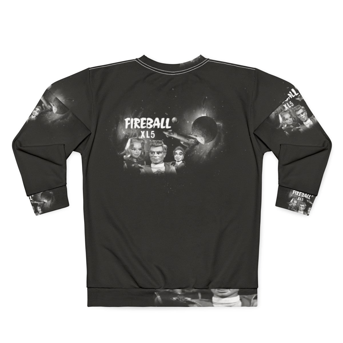 Fireball XL5 retro sci-fi themed sweatshirt - Back