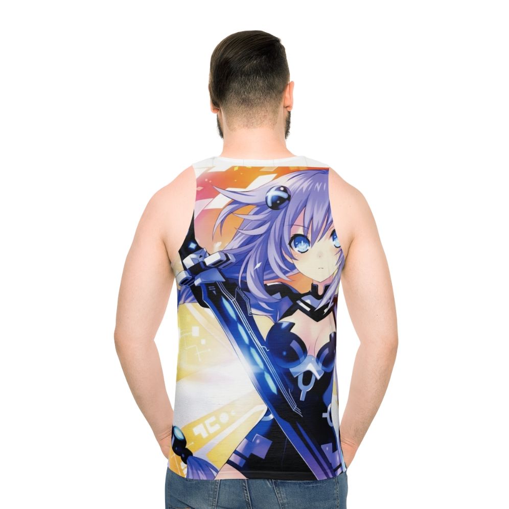 Neptunia U Unisex Anime Tank Top - men back