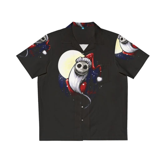 Festive Santa Jack Skellington Hawaiian Shirt