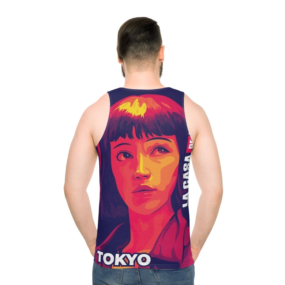 Tokyo Money Heist Unisex Tank Top - men back