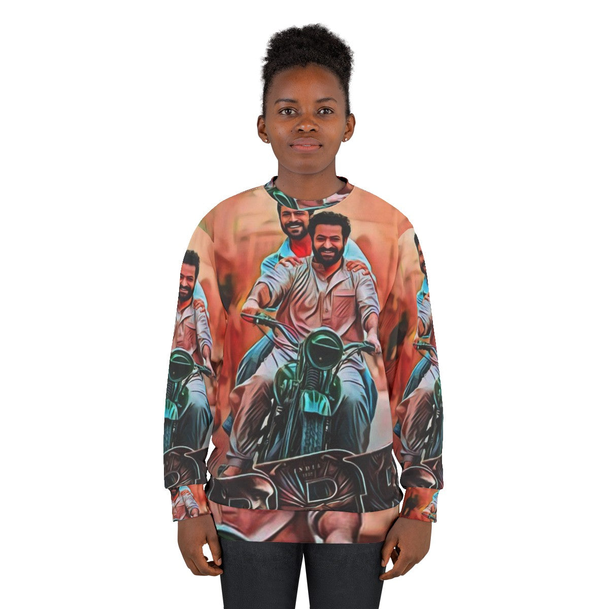 RRR Movie Sweatshirt featuring the hit Bollywood film - women