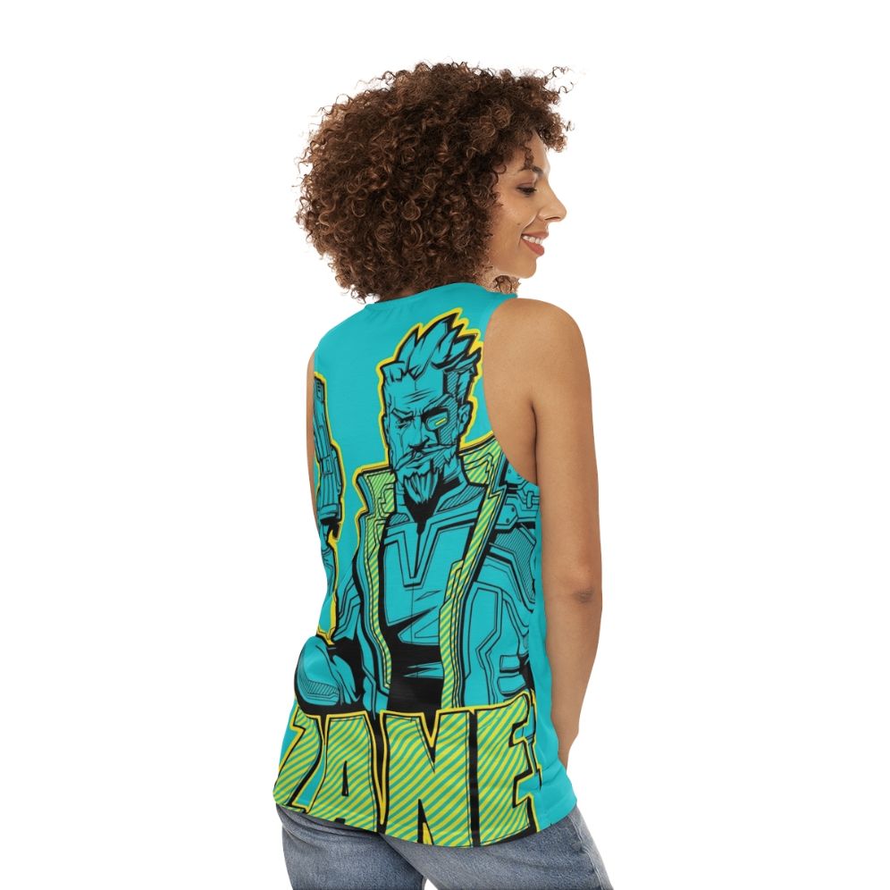 Borderlands Zane Flynt Unisex Tank Top - women back