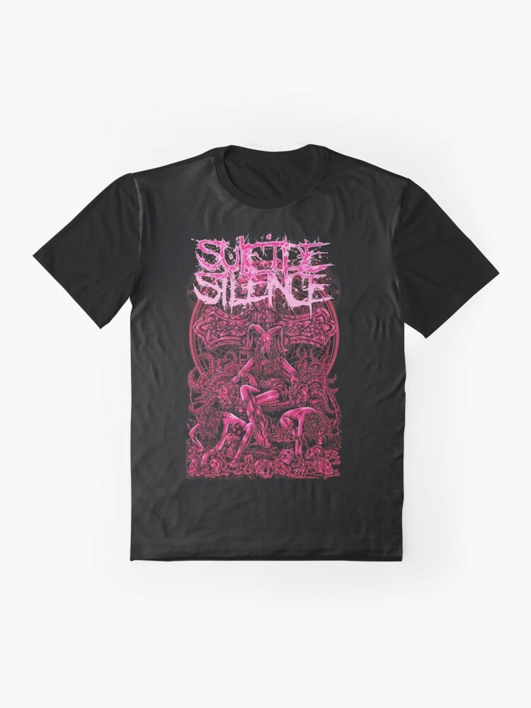 Suicide Silence "No Time to Bleed" metal band graphic t-shirt - Flat lay