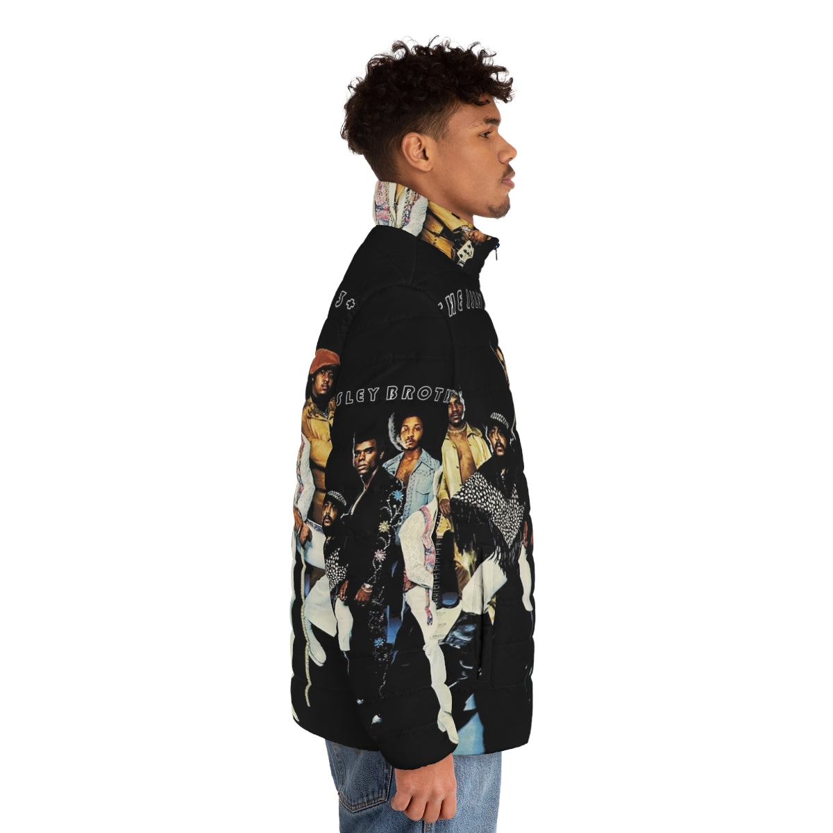 Ungu The Isley Brothers American R&B Puffer Jacket from 2019 Tour - men side right