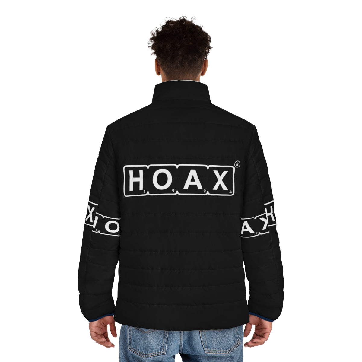 Hoax 1994 puffer jacket - Retro 90s band merchandise - men back