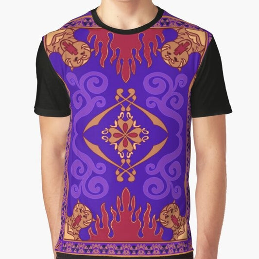 Aladdin 1992 Magic Carpet Graphic T-Shirt for Disney Fans