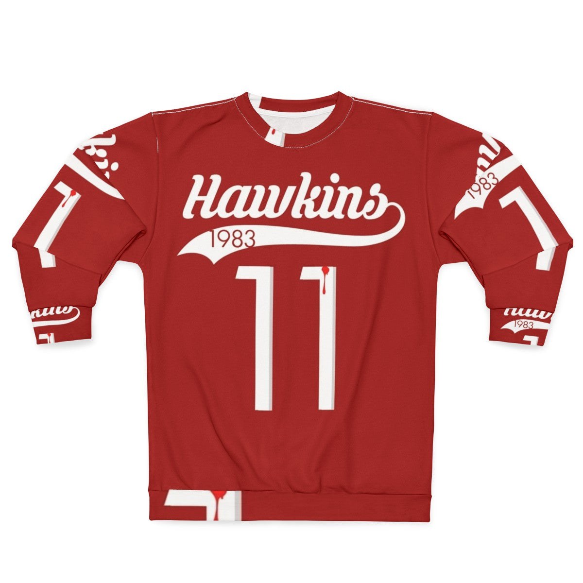 Hawkins High School 11 Sweatshirt featuring Eleven and Stranger Things 80s style