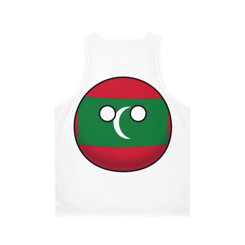 Maldives Countryball Unisex Tank Top - Back