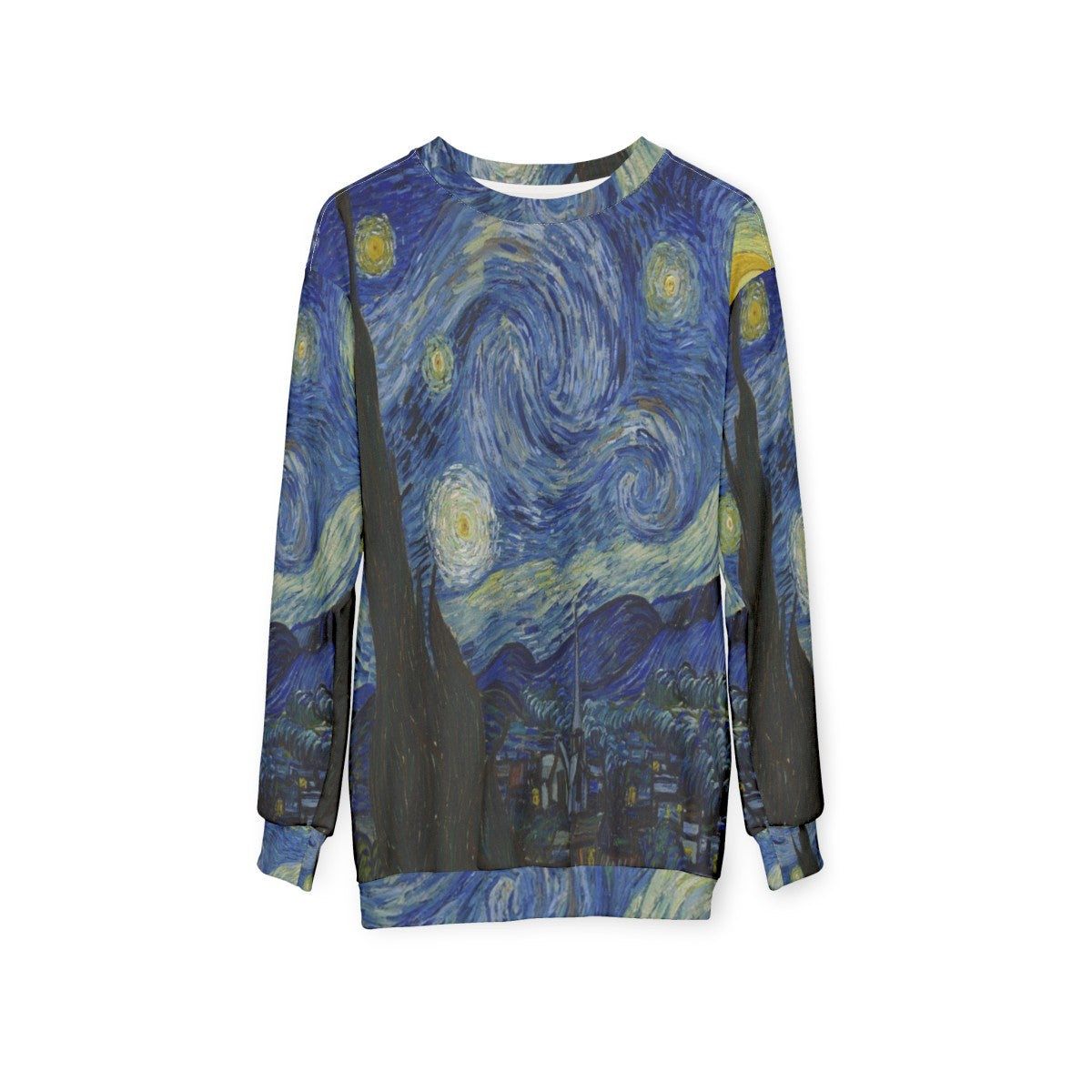 The Starry Night by Vincent Van Gogh Sweatshirt - hanging