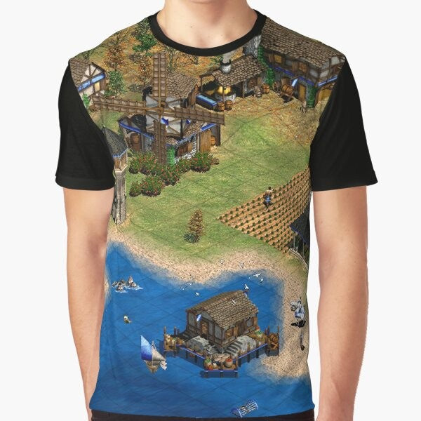 Vintage-style Age of Empires graphic t-shirt for gaming enthusiasts