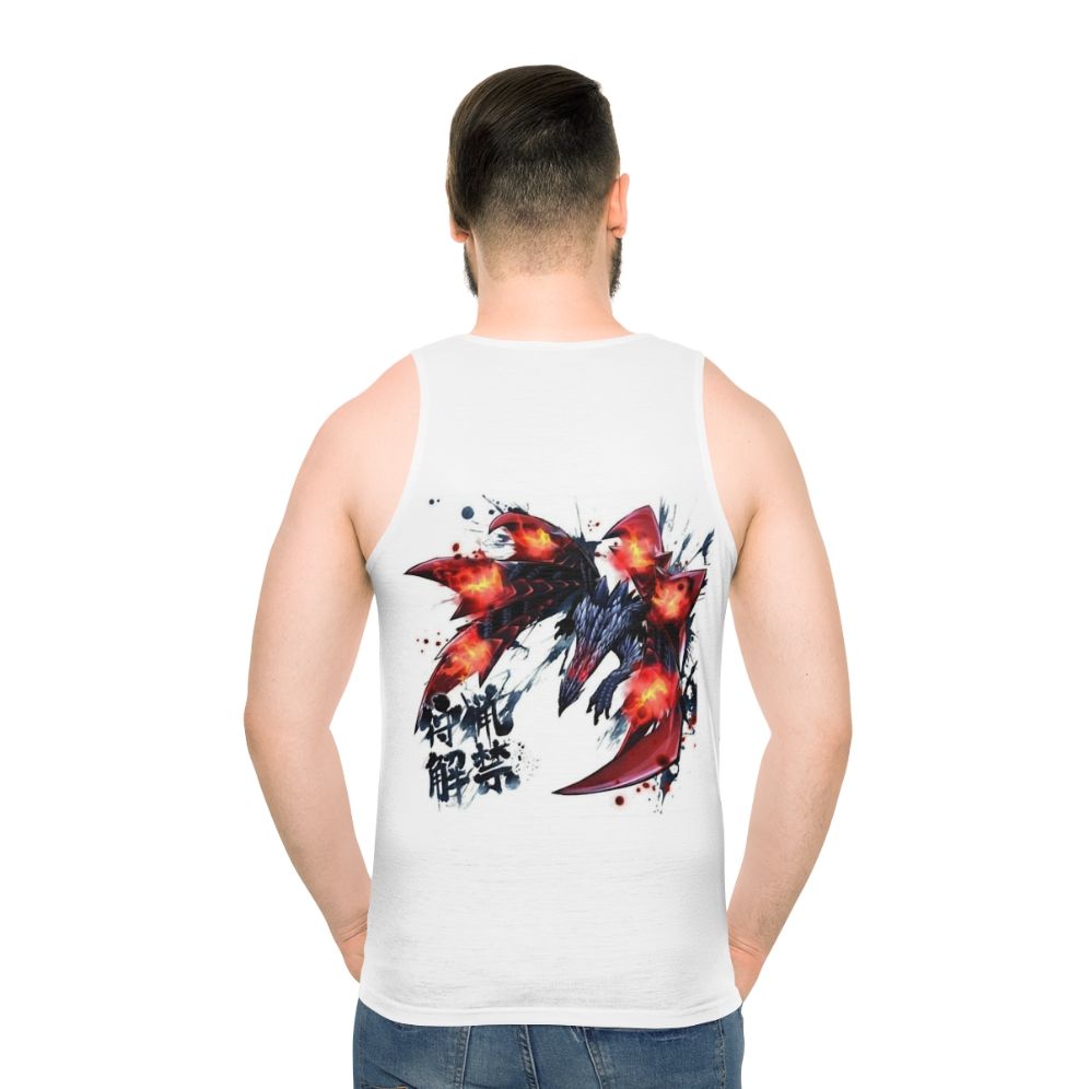 Valstrax Monster Hunter Unisex Tank Top - men back