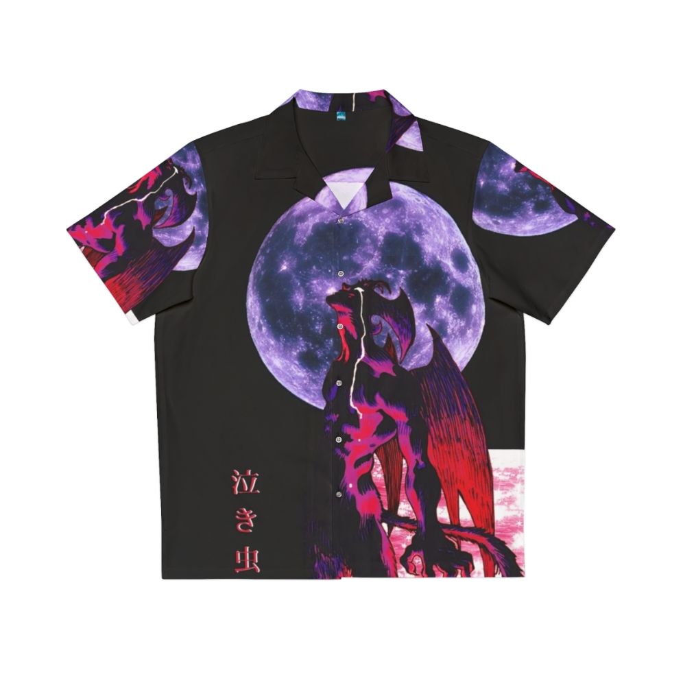 Devilman Crybaby inspired Hawaiian shirt with anime and 90s aesthetic