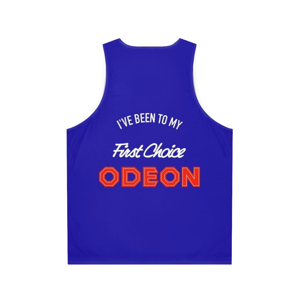 Odeon cinema movie theater logo retro unisex tank top - Back