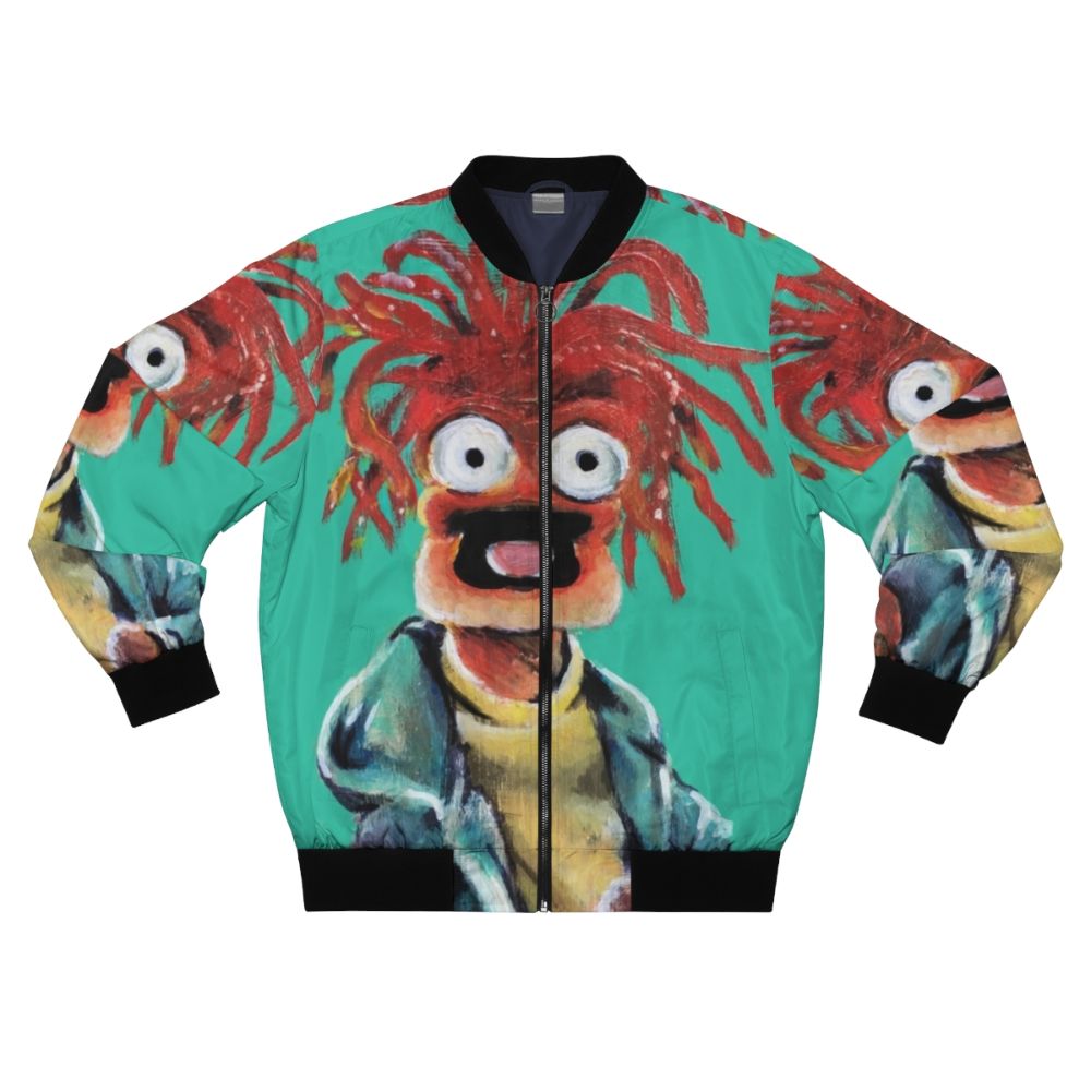 Pepe the King Prawn Muppets fan art bomber jacket design