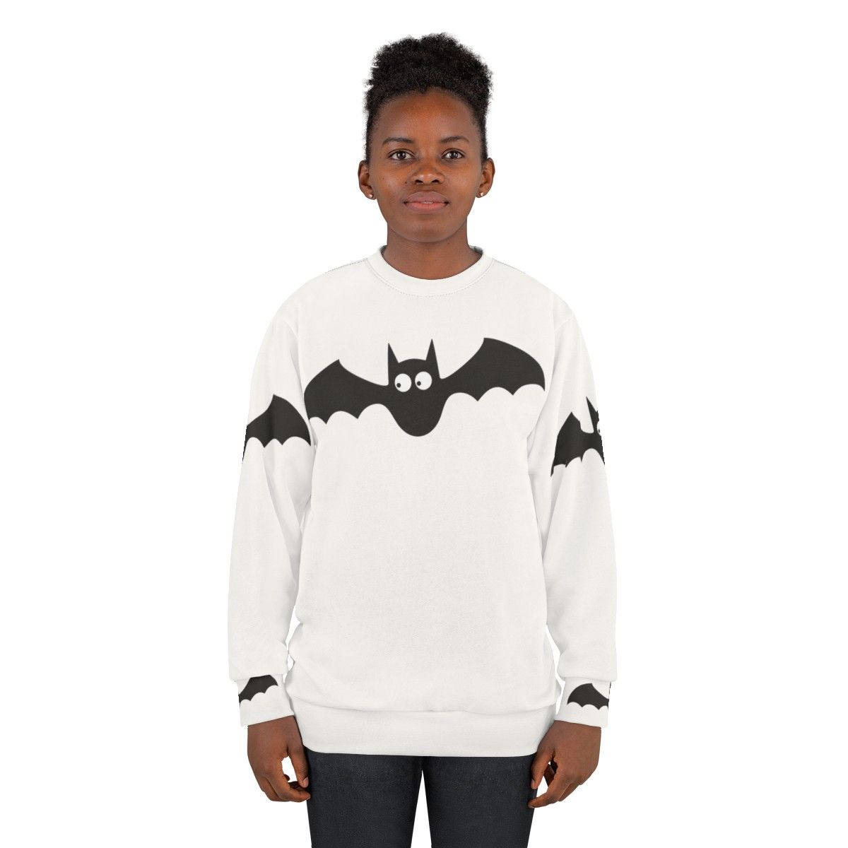 Bats Sweatshirt with Cute and Funny Animal Design - women