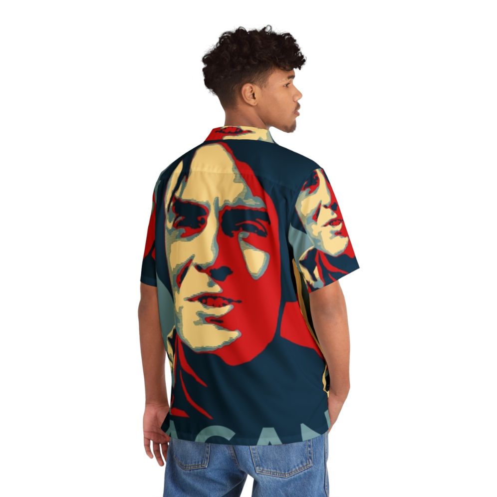 Carl Sagan Hawaiian Shirt featuring Cosmic Imagery - People Back