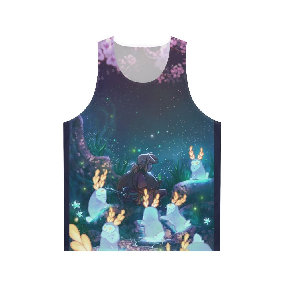 Blupee Sanctuary unisex tank top with whimsical Breath of the Wild design