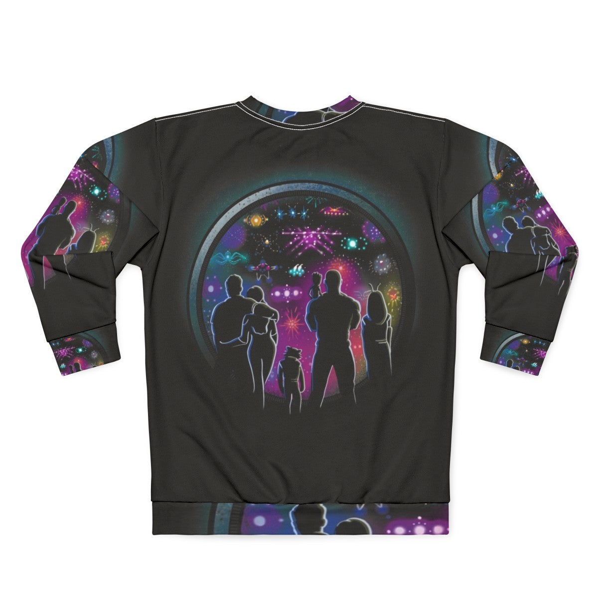 Ravagers Funeral Sweatshirt with Yondu and Guardians of the Galaxy Characters - Back