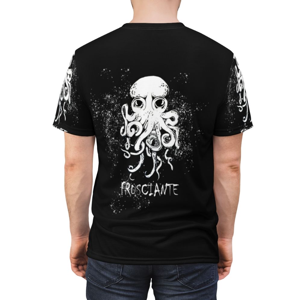 Octopus-inspired graphic tee featuring the iconic musician John Frusciante of the Red Hot Chili Peppers - men back