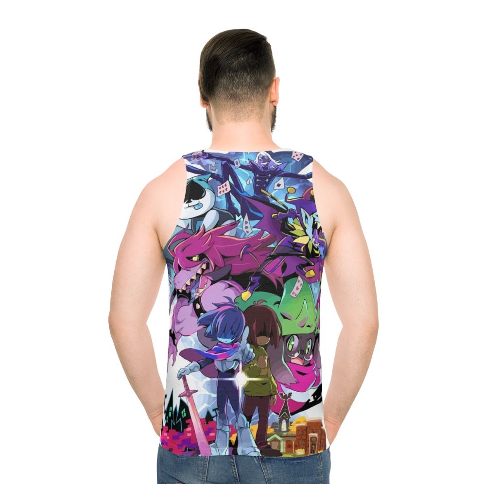 Deltarune Adventure Unisex Tank Top - men back