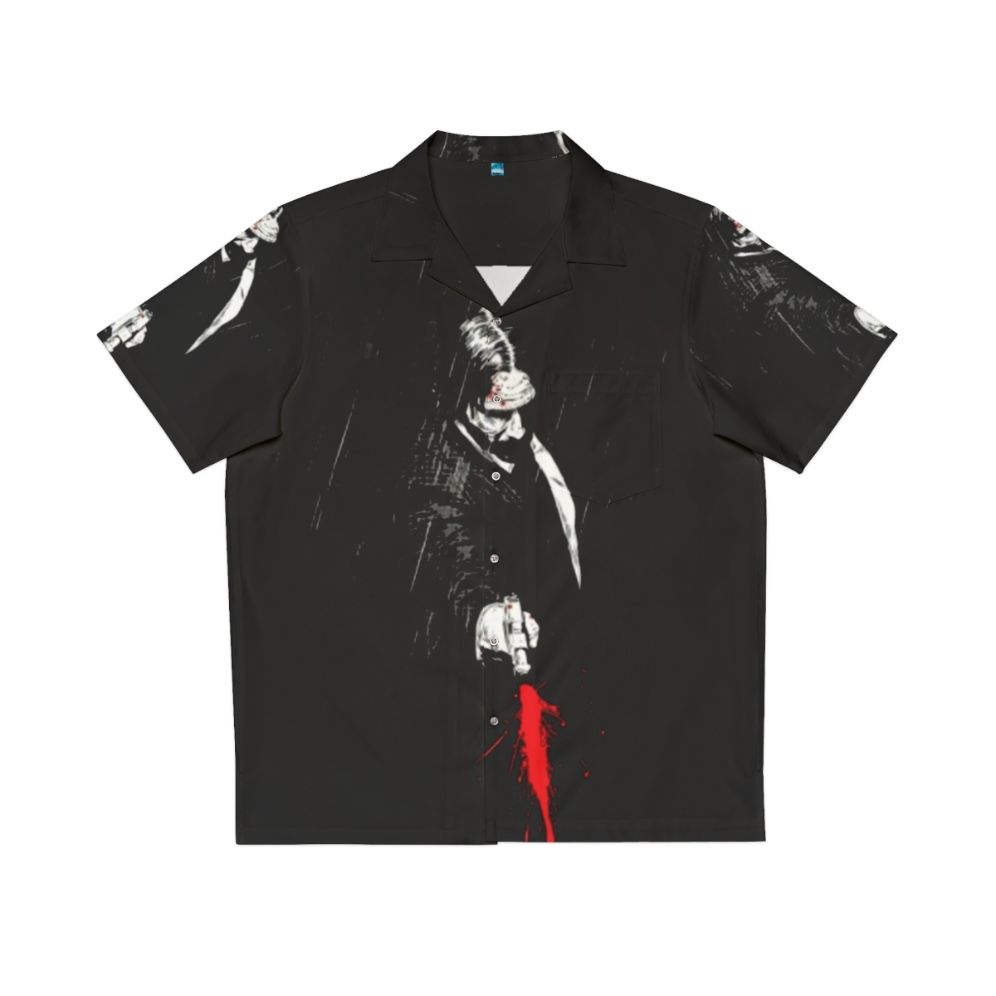 Baba Yaga John Wick Inspired Hawaiian Shirt in Red and Blood