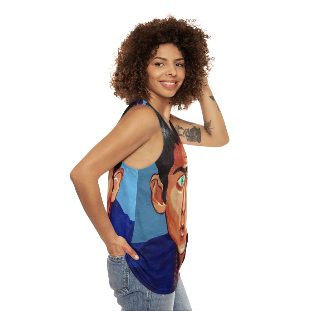 Zoolander 'Blue Steel' Unisex Tank Top - women side