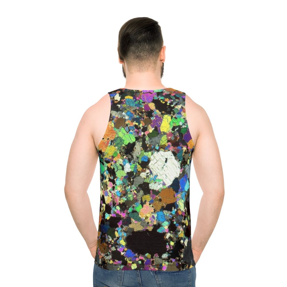 Peridotite thin section unisex tank top - men back