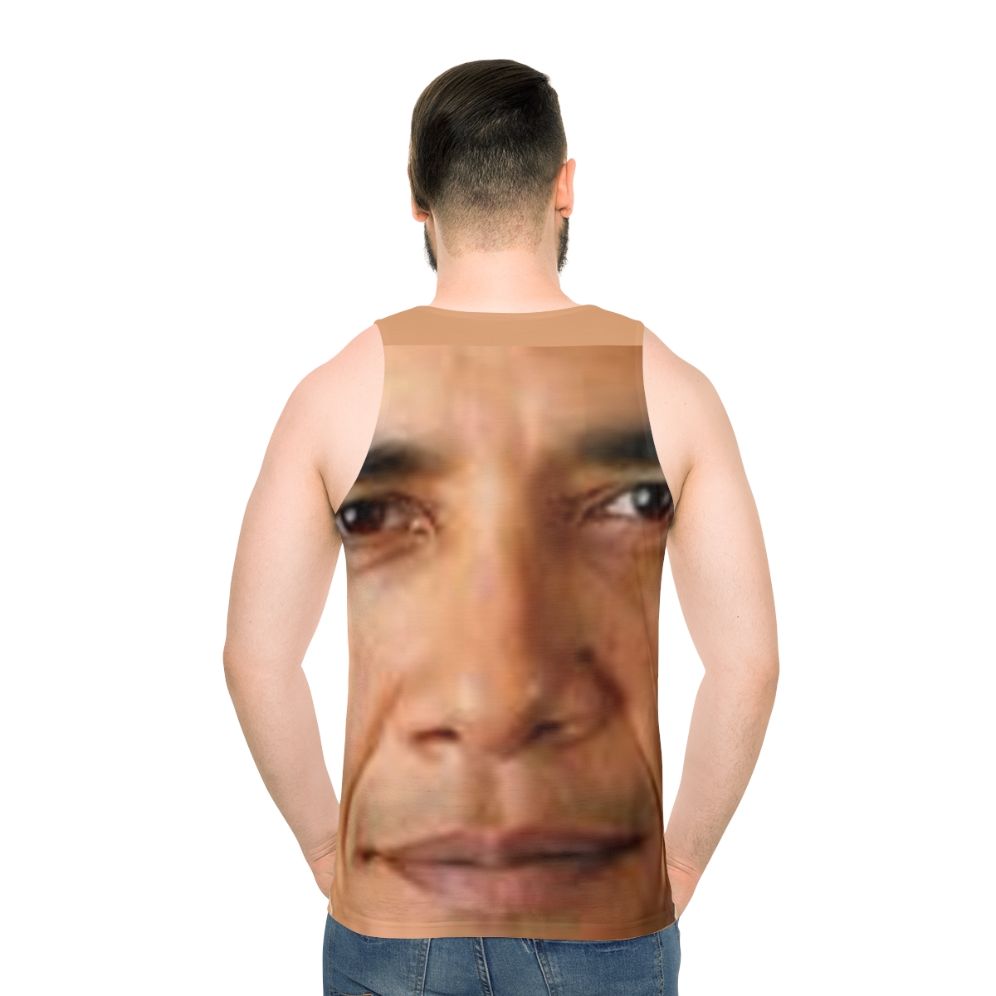 Obama vs Trump Unisex Tank Top - men back