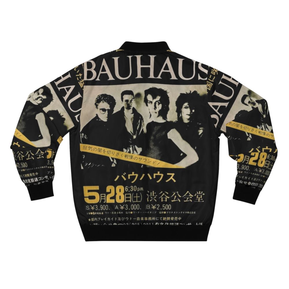 Bauhaus-inspired bomber jacket with a post-punk and gothic design - Back