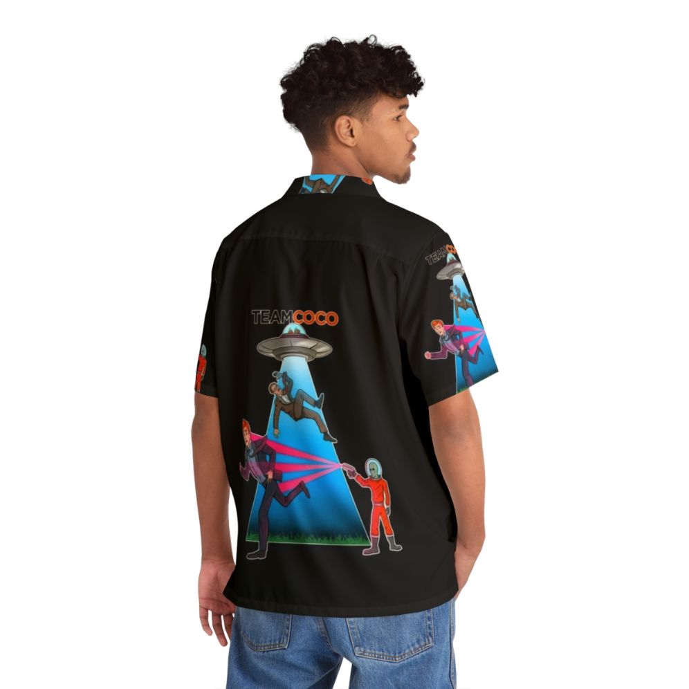 Team Coco Alien Abduction Hawaiian Shirt - People Back