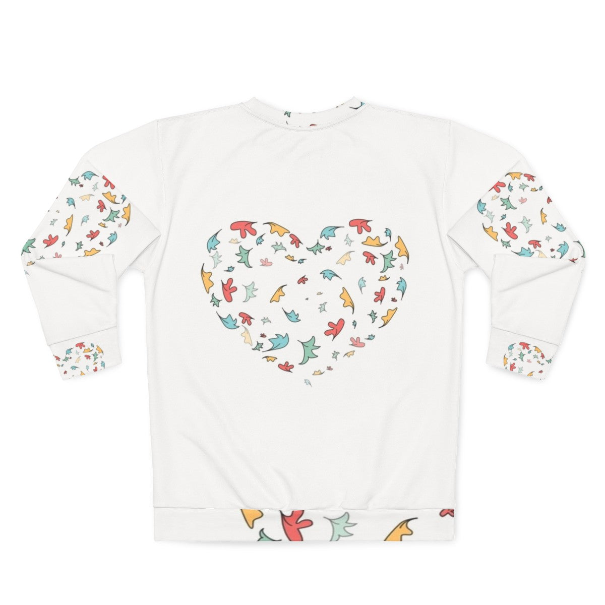 Heartstopper leaves pattern sweatshirt - Back