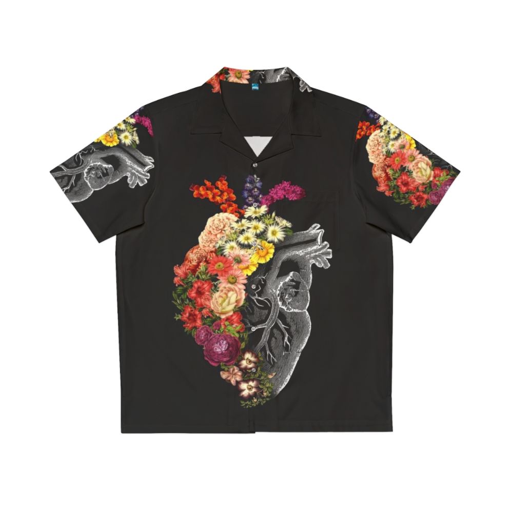 Tobias Fonseca floral heart Hawaiian shirt with flowers and hearts