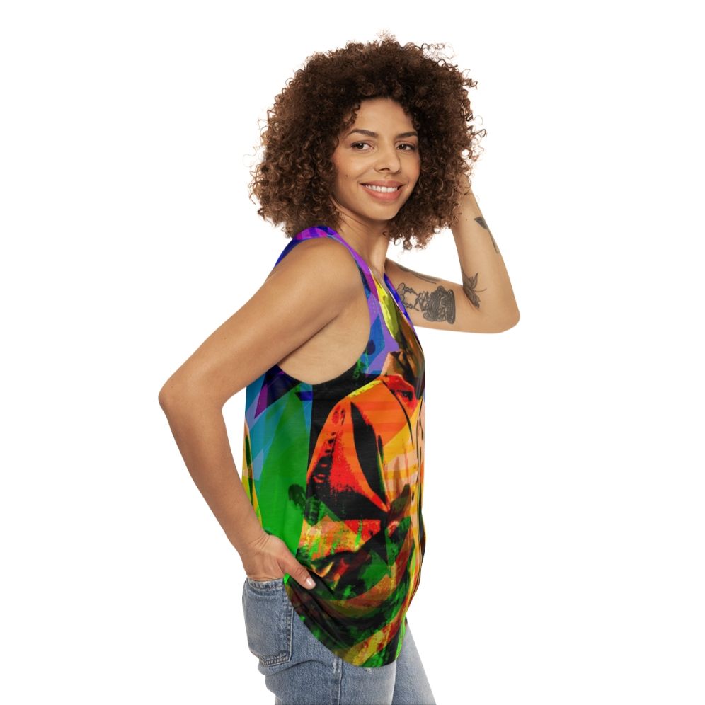 Victoria Wood LGBTQ+ Comedy Unisex Tank Top - women side