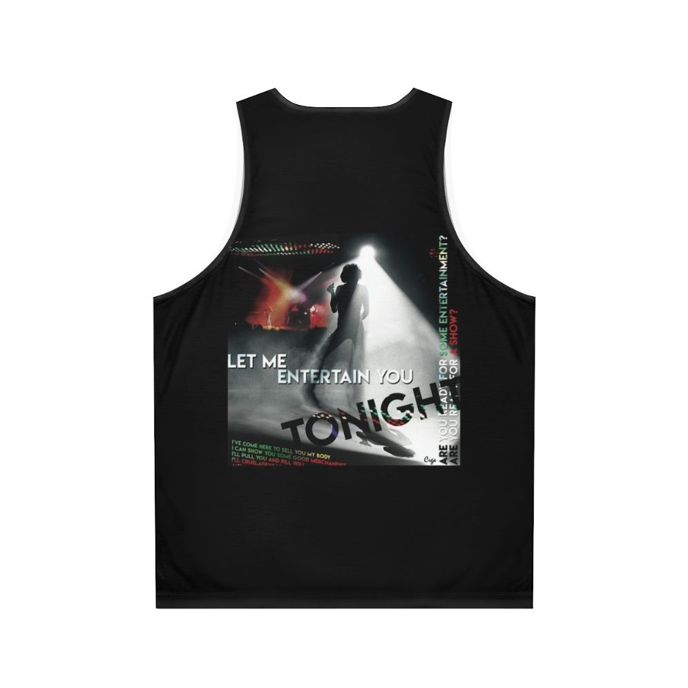 Retro 70s music lover unisex tank top - Back