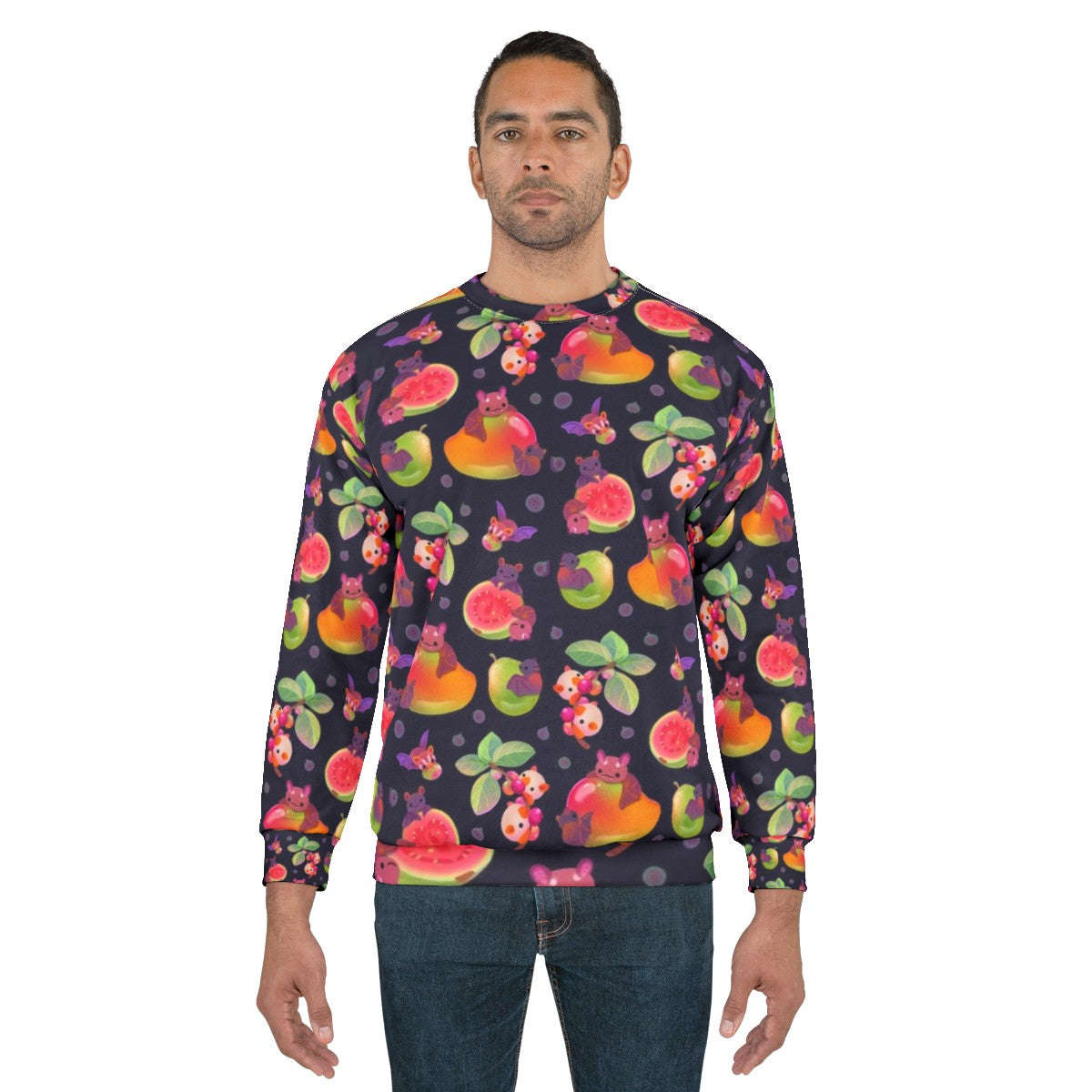 Vintage Fruit Bat Dark Sweatshirt - men