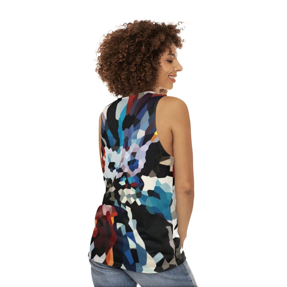 U2 Achtung Baby Squares Unisex Tank Top - women back